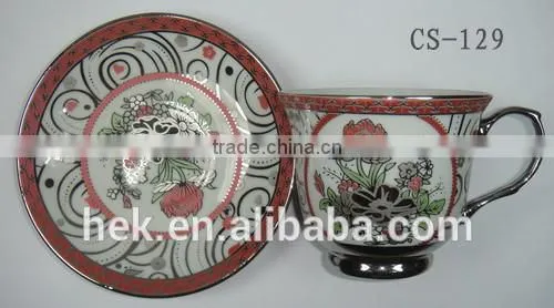 Personalized Wholesale Porcelain Tea Cup & Saucer photo-4