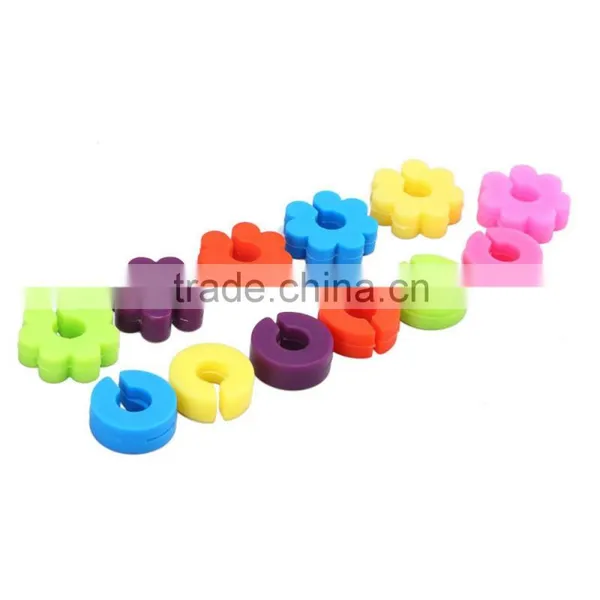 Silicone Colorful Wine Glass Marker for Bar, Night Club, Home Party photo-2