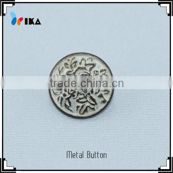 Look Old Custom Metal Flowers Buttons for Clothes