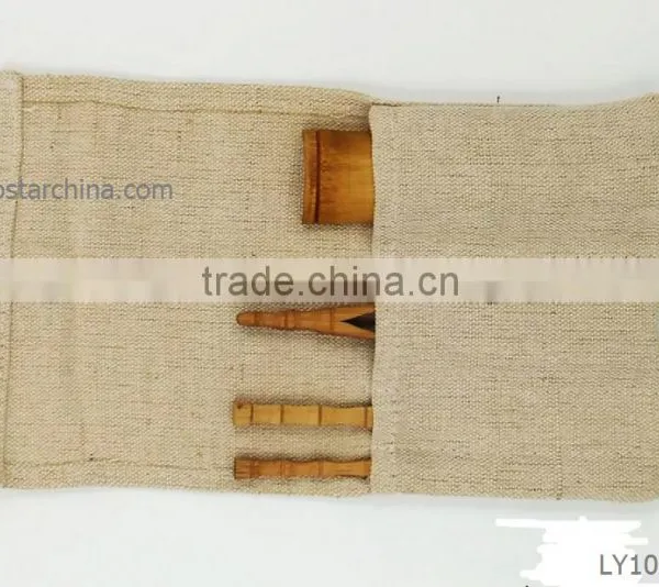 IN STOCK HandMade Wedding Natural 27*18cm Burlap Holder Pocket photo-2