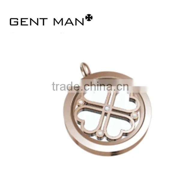 Antique Western Style Circle Shape 316L Stainless Steel Fashion Women Jewelry Pendant Necklace photo-3
