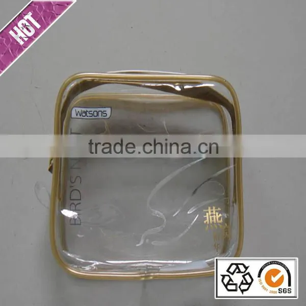 Chinese Factory Heat Pressing Clear Cosmetic Pvc Bag photo-6