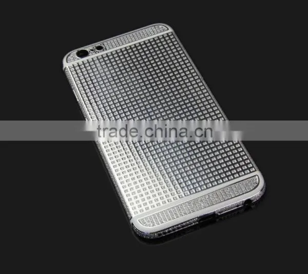Silver Electroplating for IPhone 6 24k Gold Plated Crystal Housing photo-4