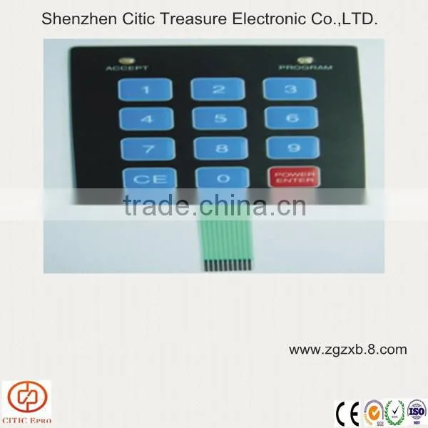 Outdoor Keypad 3x4 Membrane Switch