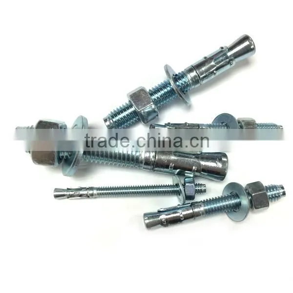 Carbon Steel Wedge Anchor Blue White Zinc photo-4
