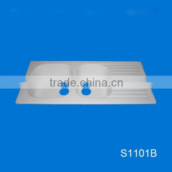 Hot Sales Artificial Stone Kitchen Sinks, Acrylic Solid Surface Kitchen Sink, ,double Bowl Kitchen Sink photo-4