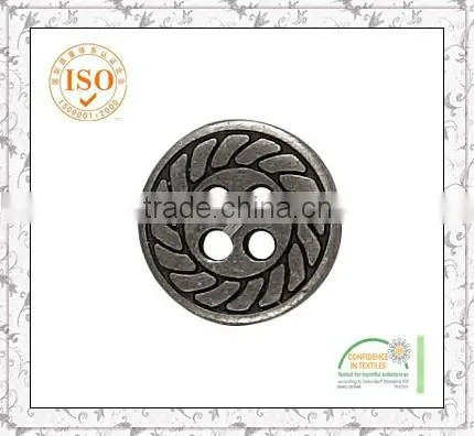 Oeko-tex Approved Custom Made 4-hole Metal Button photo-6