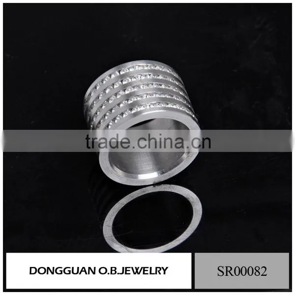 Luxury Mens Diamond Ring /925 Silver Wedding Ring /Stainless Steel Bike Ring photo-3