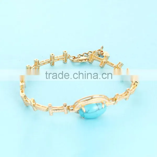 18k Gold Jewelry India Turquoise Stone Wholesale Jewellry photo-2