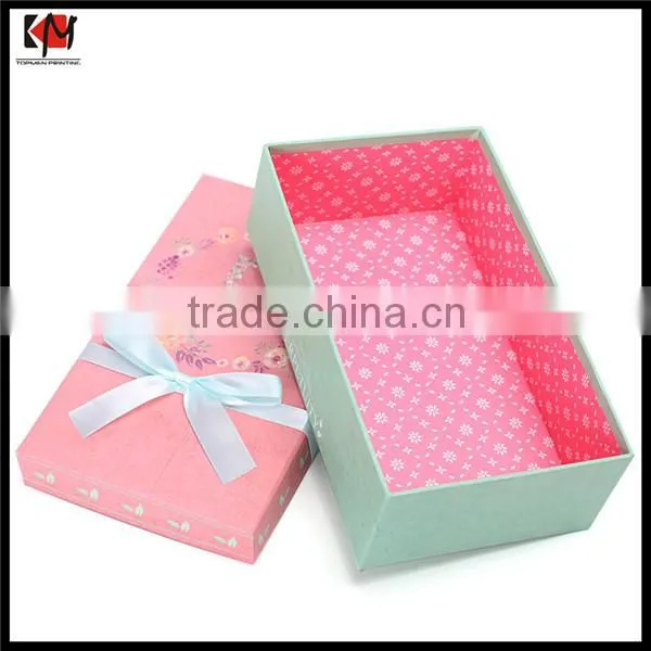 Customized Rigid Paper Folding Gift Box With Ribbon Closure photo-3