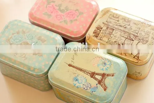 Lovely Design Cartoon Square Metal Candy Gift Box photo-5