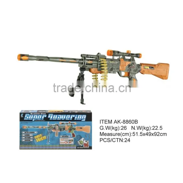Promotion Gift--BO Gun With Laser,plastic Infrared Gun Toys With Music
