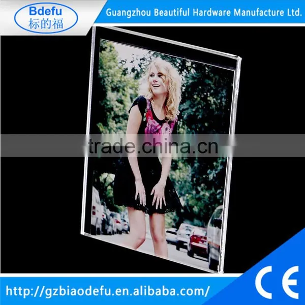 Acrylic clear photo display boards ,clear photo frame