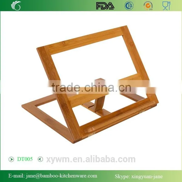 DT005 Trademark Innovations Bamboo Cookbook Holder and Rack photo-3