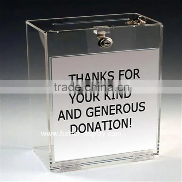 Wholesale Acrylic Plastic Charity Collection Boxes photo-2