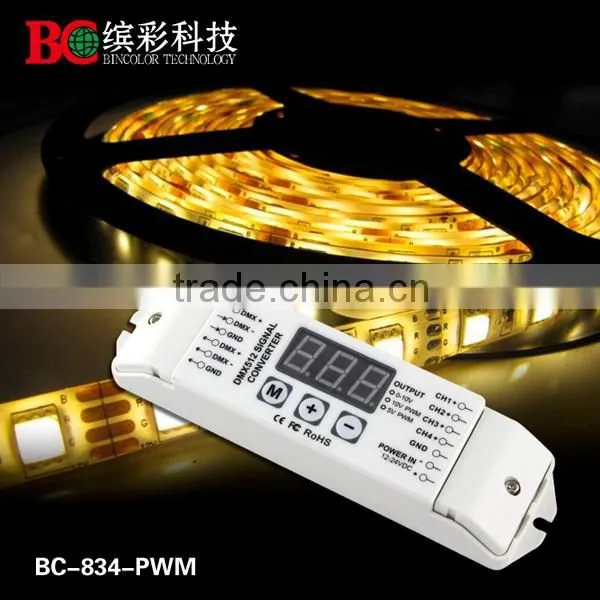 Bincolor DMX512 to 0-10v LED Dimming Signal Converter photo-2