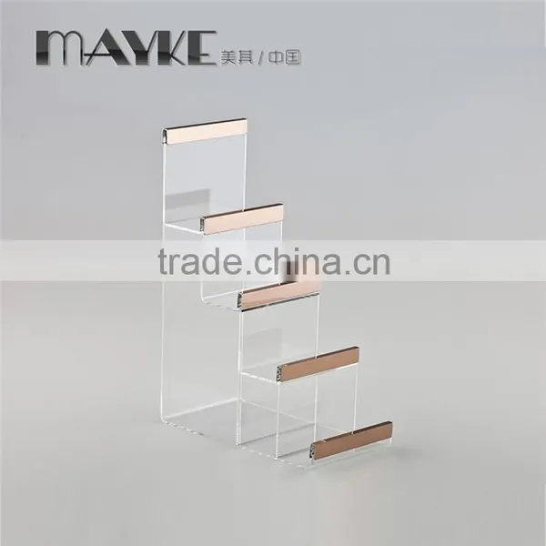 Acrylic Wallet Display Stand With Stainless Steel for Wallet Shop Display photo-3