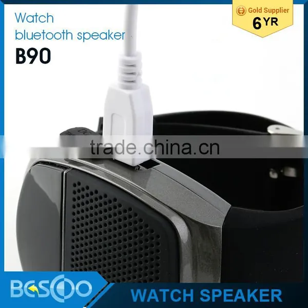 B90 Smart Watch Sports Music Player Wireless Bluetooth Speaker Hands-free Call TF Card Playing FM Radio Self-timer Time Display photo-5