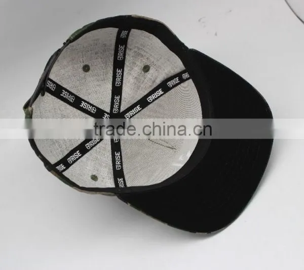 3D Embroidery Logo Camo Snap Back Hip Hop Trucker Hat photo-5