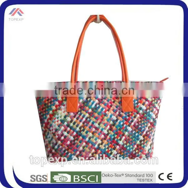 Classy Tote Straw Bag Twill Bag photo-4