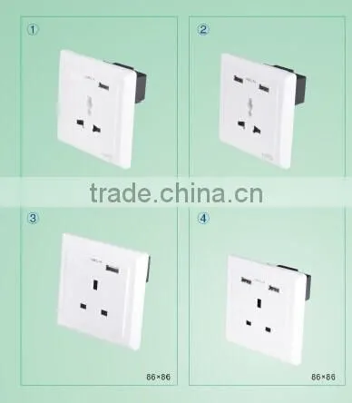 Wall Switched UK Power Socket With USB Charging Port photo-2