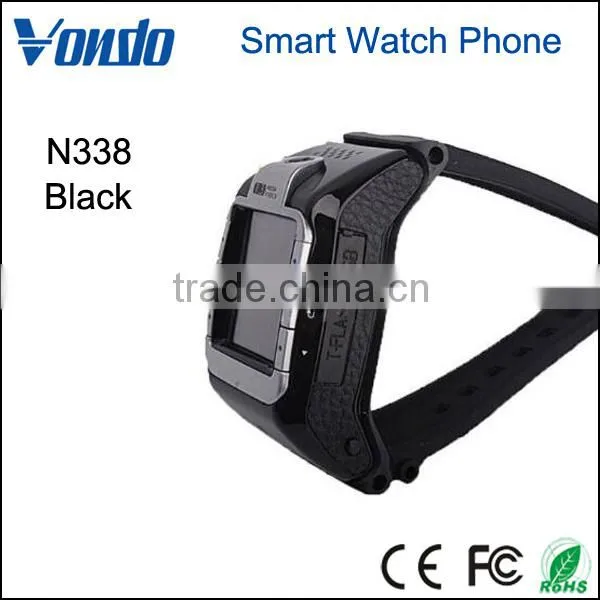 Vondo New N388 GSM Quadband Voice Dialing Unlocked Touch Screen--Black Watch Cell Phone photo-2
