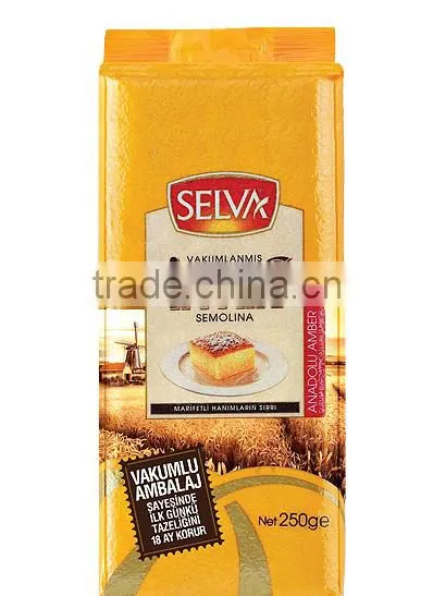 Selva 250 Gr%100Durum Wheat Vacuum Pack Semolina