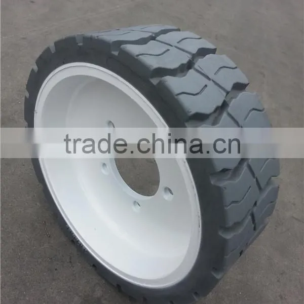 Hydraulic Scissor Car Lift Used Solid Tyre Wheels 12x4.5 15x5 12.5x4.5 photo-4