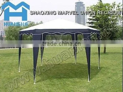 Hexagonal Green Polyester Garden Gazebo With Mosquito Net photo-6