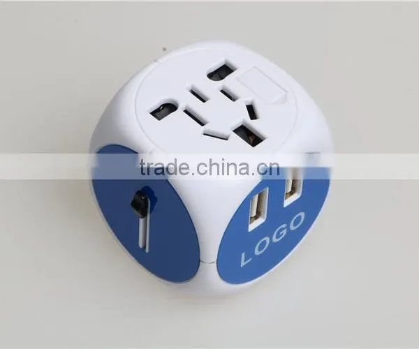Newest Travel Adapter Universal Plug to American Power Adapter With Double USB Port 250V 2500Ma Universal Travel photo-6