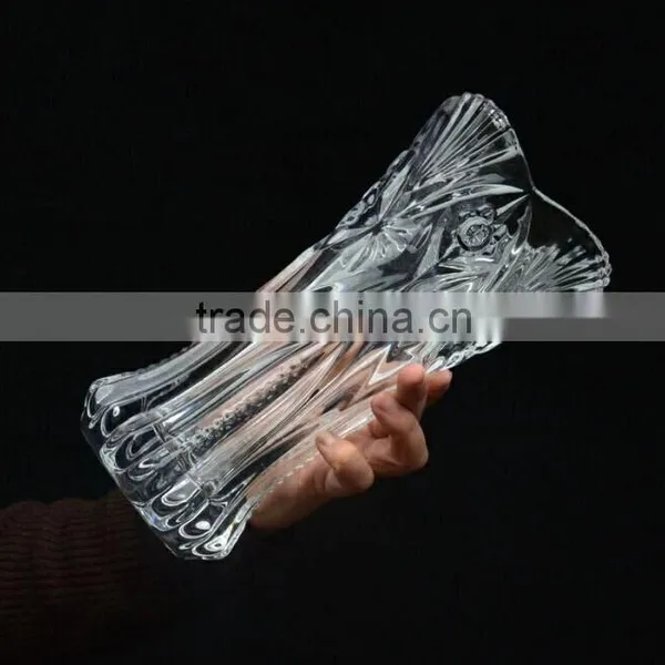 Home or Office Decoration Carving Glass Flower Vase Ornamental Vases photo-3