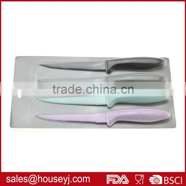 4 Pcs Non Stick Steak Knife Set Color Steak Knives photo-5