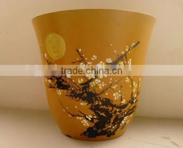Ecofriendly Biodegradable Bamboo Fiber Flower Pot photo-3