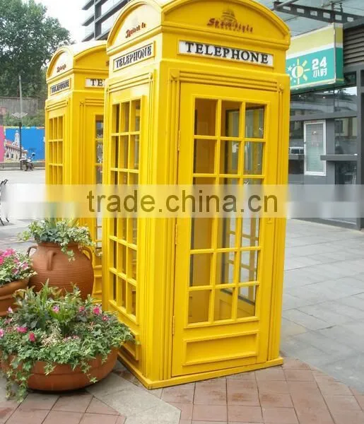 Freestanding Antique Outdoor Metal Frame Telephone Booth photo-3