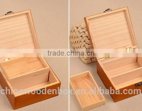 2016 Mini Antique Folding Wooden Sewing Box photo-2