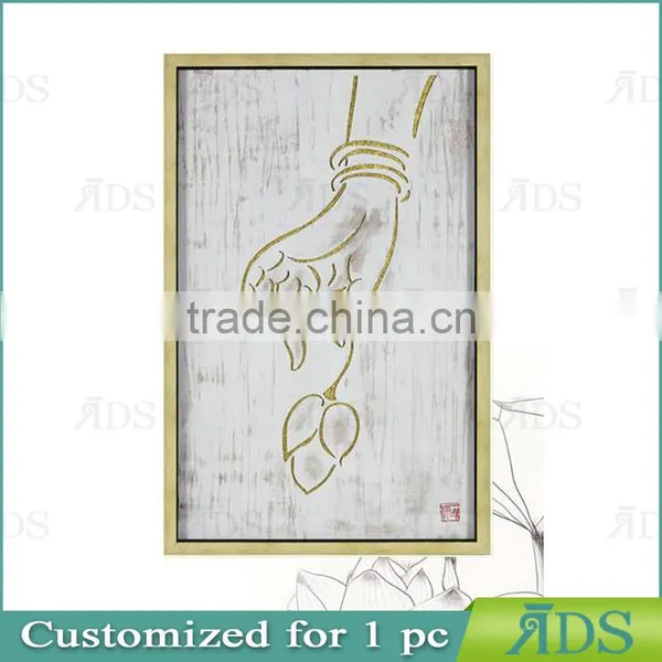 Framed Handmade Buddha Oil Painting photo-3