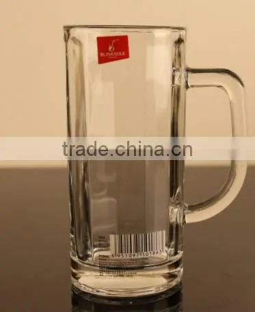 Custom Design 350ml Glass Beer Cup With Handle photo-3