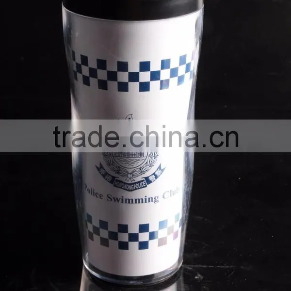 12oz BPA Free Paper Insert Double Wall Plastic Tumbler/ Thermo Mug photo-3