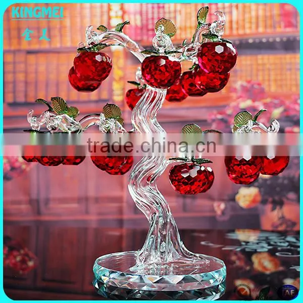 Business Gifts K9 Crystal Gold Ingot Tree for Christmas Decor photo-3