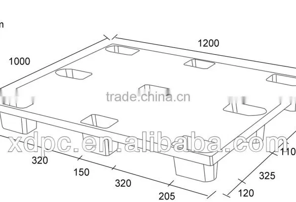 Standard Single Side Light Cheap Plastic Pallet photo-3