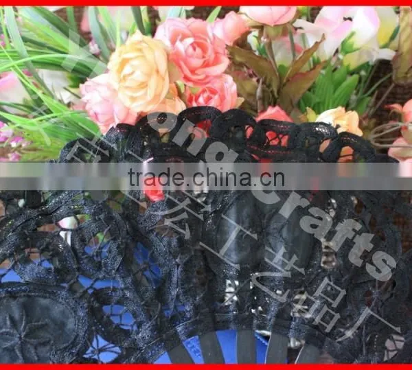 Nature Bamboo Lace Wedding Fan photo-2