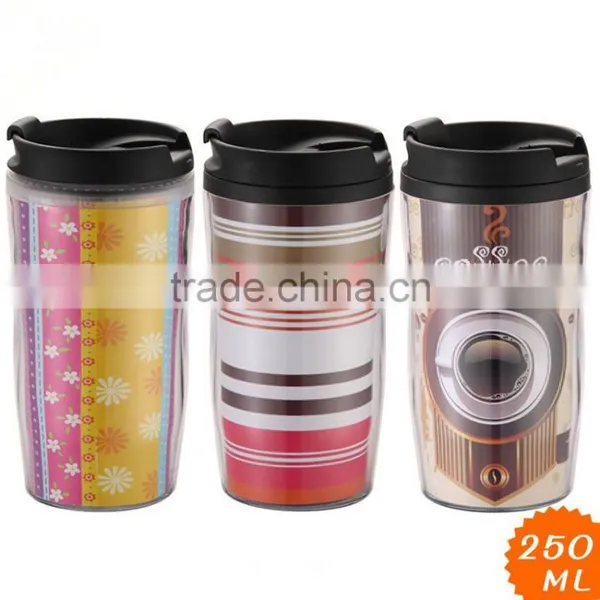 2015 Hot Sale Colourful Plastic and Stainless Steel Coffee Cup photo-3