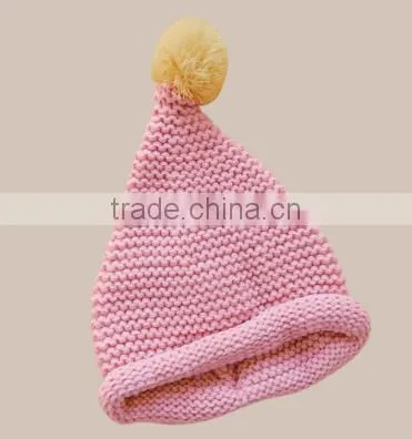 Children's Knitted Cap in the Spring and Autumn of 2016 photo-2