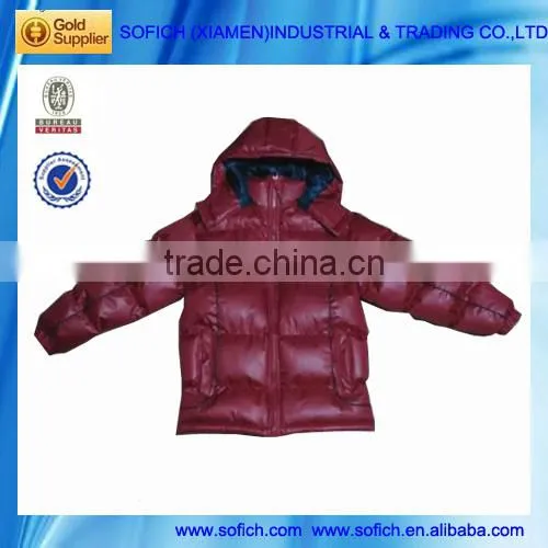 XY-8503D Apparel Stock Boys Down Poly Fill Jackets