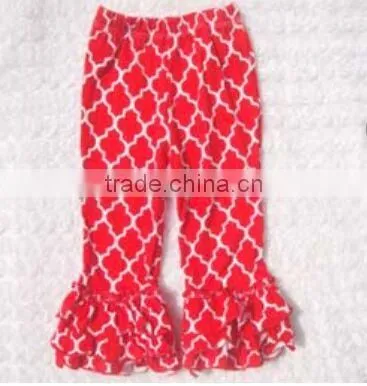 2016 Chinese Product Wholesale and EXW Price 100%cotton Pants With Ruffle for Baby Kids as Legging for Winter photo-3