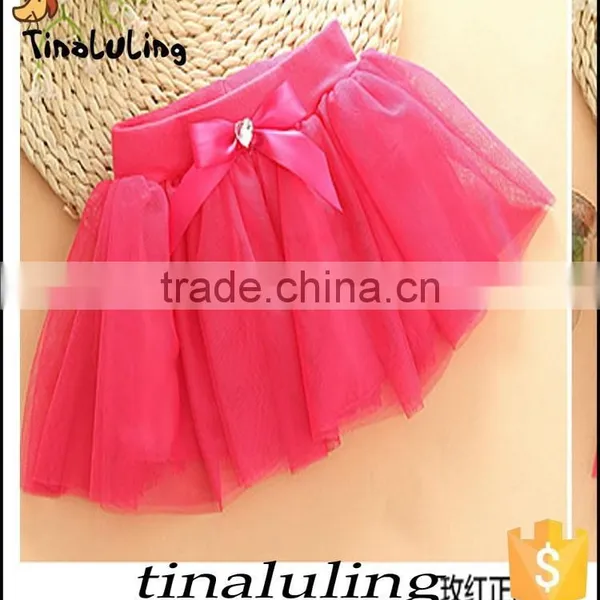 Wholesale Lilac Tutus Children Mini Skirts Tulle Pettiskirts for Girls photo-2