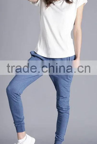 100% Cotton Wholesale Gym Women Fitness Jogger Pants Slim Fit Women Sweatpants photo-4