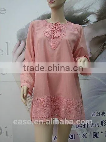 Woman Embroidery Jumper Long Blouse photo-4