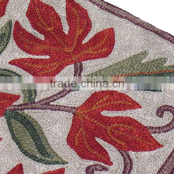 Embroidered Kashmir Pillow Decor Couch Accent Flower Decoration Cushion Cover photo-4