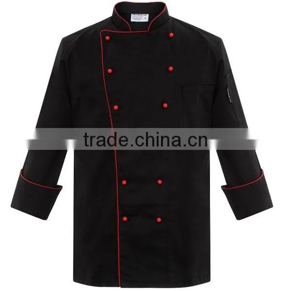 Black Double Breasted Executive Chef Uniform photo-4